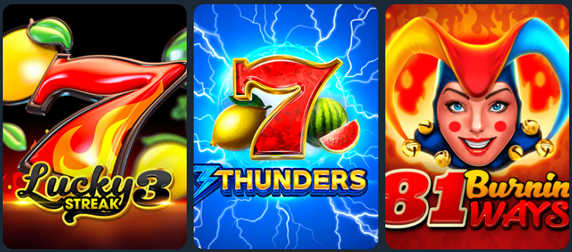 Games that move the counter and games that do not at Slotorado